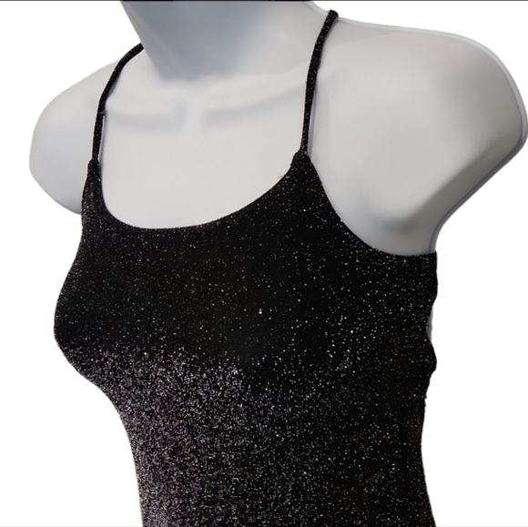 𝅺ESPRESSA Halter Tie Back Sparkle Evening Gown Dress - Picture 2 of 8